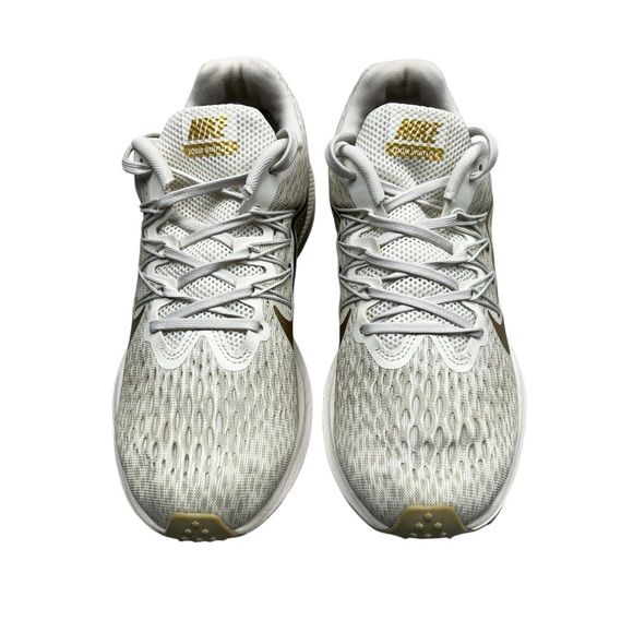 Nike Wmns Zoom Winflo 5 in the "String" colorway with metallic gold accents - Picture 2 of 7